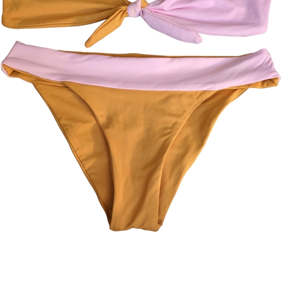 Bikini size S color Pink/yellow mustard - Picture 2 of 5